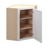 Brighton Assembled 24 in. W x 36 in. H x 12 in. D Plywood Diagonal Corner Wall Cabinet in Painted White