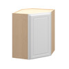 Brighton Assembled 24 in. W x 36 in. H x 12 in. D Plywood Diagonal Corner Wall Cabinet in Painted White