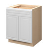 Brighton Ready to Assemble 27 in. W x 34.5 in. H x 24 in. D Plywood Base Cabinet in Painted White | Kunal