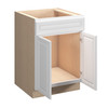 Brighton Ready to Assemble 24 in. W x 34.5 in. H x 24 in. D Plywood Sink Base Cabinet in Painted White | Kunal Kitchens