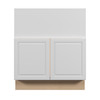 Brighton Ready to Assemble 30 in. W x 34.5 in. H x 24 in. D Plywood Sink Base Cabinet in Painted White | Kunal Kitchens