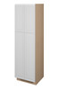 Brighton Ready to Assemble 24 in. W x 84 in. H x 24 in. D Plywood Tall Cabinet w/(4) Roll-out Trays in Painted White | Kunal Kitchens