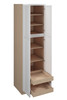Brighton Ready to Assemble 24 in. W x 90 in. H x 24 in. D Plywood Tall Cabinet w/(2) Roll-out Trays in Painted White | Kunal Kitchens