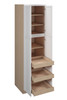 Brighton Ready to Assemble 24 in. W x 90 in. H x 24 in. D Plywood Tall Cabinet w/(3) Roll-out Trays in Painted White | Kunal Kitchens