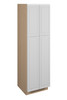 Brighton Ready to Assemble 24 in. W x 90 in. H x 24 in. D Plywood Tall Cabinet w/(4) Roll-out Trays in Painted White | Kunal Kitchens
