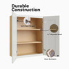 Brighton Ready to Assemble 30 in. W x 30 in. H x 12 in. D Plywood Wall Cabinet in Painted White