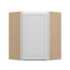 Brighton Ready to Assemble 24 in. W x 36 in. H x 12 in. D Plywood Diagonal Corner Wall Cabinet in Painted White | Kunal Kitchens