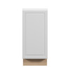 Brighton Assembled 15 in. W x 34.5 in. H x 24 in. D Plywood Base Cabinet Full Height Door(s) w/(1) Roll-out Tray in Painted White | Kunal Kitchens