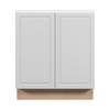 Brighton Assembled 30 in. W x 34.5 in. H x 24 in. D Plywood Base Cabinet Full Height Door(s) in Painted White | Kunal Kitchens