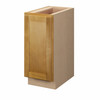 ABERDEEN Assembled 15 in. W x 34.5 in. H x 24 in. D Plywood Base Cabinet Full Height Door(s) w/(2) Roll-out Trays in Caramel | Kunal Kitchens