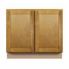 ABERDEEN Assembled 39 in. W x 34.5 in. H x 24 in. D Plywood Base Cabinet Full Height Door(s) in Caramel | Kunal Kitchens