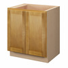 ABERDEEN Ready to Assemble 30 in. W x 34.5 in. H x 24 in. D Plywood Base Cabinet Full Height Door(s) w/(1) Roll-out Tray in Caramel | Kunal Kitchens