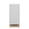 Brighton Ready to Assemble 15 in. W x 34.5 in. H x 24 in. D Plywood Base Cabinet Full Height Door(s) w/(2) Roll-out Trays in Painted White | Kunal Kitchens