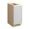  Brighton Ready to Assemble 15 in. W x 34.5 in. H x 24 in. D Plywood Base Cabinet Full Height Door(s) w/(2) Roll-out Trays in Painted White | Kunal Kitchens