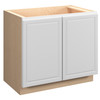 Brighton Ready to Assemble 39 in. W x 34.5 in. H x 24 in. D Plywood Base Cabinet Full Height Door(s) in Painted White | Kunal Kitchens