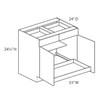 Saratoga B33B (RT1) Base Cabinet + Roll-Out Tray | Kunal Kitchens