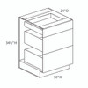 Saratoga DB30 Base 3 Drawers | Kunal Kitchens
