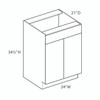 Saratoga V2421B Vanity Sink Base | Kunal Kitchens