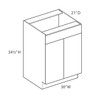 Ithaca V3021B Vanity Sink Base | Kunal Kitchens