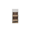Westport Assembled 15 in. W x 34.5 in. H x 24 in. D Plywood Base Cabinet w/(2) Roll-out Trays in Painted White