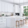 Westport Assembled 27 in. W x 34.5 in. H x 24 in. D Plywood Base Cabinet in Painted White | Kunal Kitchens