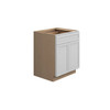 Westport Assembled 27 in. W x 34.5 in. H x 24 in. D Plywood Base Cabinet w/(2) Roll-out Trays in Painted White
