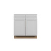 Westport Assembled 33 in. W x 34.5 in. H x 24 in. D Plywood Base Cabinet in Painted White