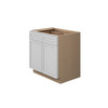 Westport Assembled 33 in. W x 34.5 in. H x 24 in. D Plywood Base Cabinet in Painted White