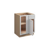 Westport Assembled 27 in. W x 34.5 in. H x 24 in. D Plywood Blind Base Corner Cabinet Left in Painted White