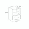 Westport Assembled 24 in. W x 34.5 in. H x 24 in. D Plywood Base Microwave Cabinet in Painted White