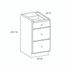 Westport Assembled 18 in. W x 34.5 in. H x 24 in. D Plywood Drawer Base Cabinet in Painted White