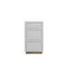 Westport Assembled 18 in. W x 34.5 in. H x 24 in. D Plywood Drawer Base Cabinet in Painted White