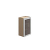Westport Assembled 18 in. W x 36 in. H x 12 in. D Plywood Frosted Glass Door Wall Cabinet in Painted White