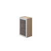 Westport Assembled 18 in. W x 36 in. H x 12 in. D Plywood Frosted Glass Door Wall Cabinet in Painted White