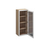Westport Assembled 18 in. W x 42 in. H x 12 in. D Plywood Frosted Glass Door Wall Cabinet in Painted White