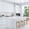 Westport Assembled 48 in. W x 34.5 in. H x 24 in. D Plywood Sink Base Cabinet in Painted White | Kunal Kitchens