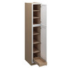 Westport Assembled 15 in. W x 90 in. H x 24 in. D Plywood Tall Cabinet w/(1) Roll-out Tray in Painted White