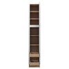 Westport Assembled 15 in. W x 90 in. H x 24 in. D Plywood Tall Cabinet w/(2) Roll-out Trays in Painted White