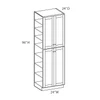 Westport Assembled 24 in. W x 96 in. H x 24 in. D Plywood Tall Cabinet in Painted White | Kunal Kitchens