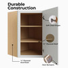 Westport Assembled 24 in. W x 36 in. H x 12 in. D Plywood Diagonal Corner Wall Cabinet in Painted White