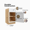 Westport Ready to Assemble 12 in. W x 34.5 in. H x 24 in. D Plywood Base Cabinet in Painted White | Kunal Kitchens