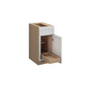 Westport Ready to Assemble 15 in. W x 34.5 in. H x 24 in. D Plywood Base Cabinet w/(1) Roll-out Tray in Painted White