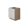 Westport Ready to Assemble 27 in. W x 34.5 in. H x 24 in. D Plywood Base Cabinet w/(1) Roll-out Tray in Painted White