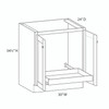  Westport Ready to Assemble 30 in. W x 34.5 in. H x 24 in. D Plywood Base Cabinet Full Height Door(s) w/(1) Roll-out Tray in Painted White | Kunal Kitchens 