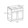 Westport Ready to Assemble 33 in. W x 34.5 in. H x 24 in. D Plywood Base Cabinet in Painted White | Kunal Kitchens