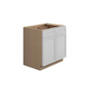 Westport Ready to Assemble 33 in. W x 34.5 in. H x 24 in. D Plywood Base Cabinet in Painted White