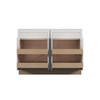 Westport Ready to Assemble 48 in. W x 34.5 in. H x 24 in. D Plywood Base Cabinet w/(4) Roll-out Trays in Painted White