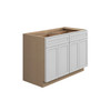 Westport Ready to Assemble 48 in. W x 34.5 in. H x 24 in. D Plywood Base Cabinet in Painted White