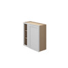 Westport Ready to Assemble 30 in. W x 36 in. H x 12 in. D Plywood Blind Wall Corner Cabinet in Painted White