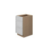 Westport Ready to Assemble 18 in. W x 34.5 in. H x 24 in. D Plywood Drawer Base Cabinet in Painted White